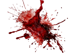 Blood splatter, links to my blog's 'horror' tag