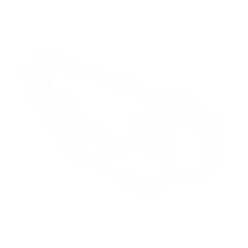 A sketchy white possum skull, with an X for an eye socket, links to my blog's 'my art' tag